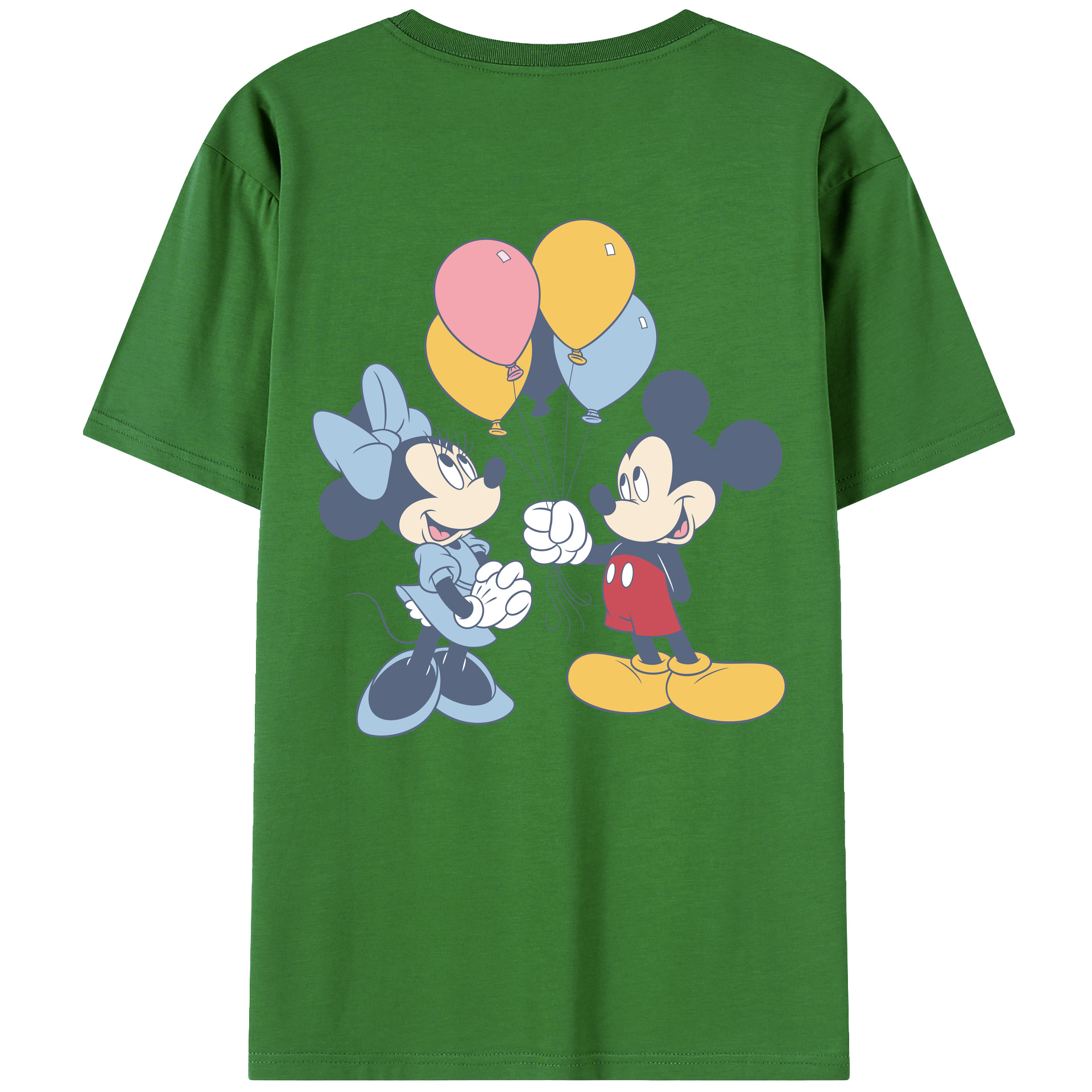 （画像用） ミッキーマウス Mickey Mouse レディース半袖Tシャツ(バックプリント)
